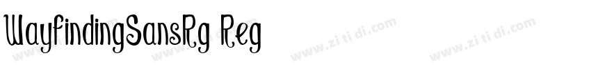 WayfindingSansRg Reg字体转换